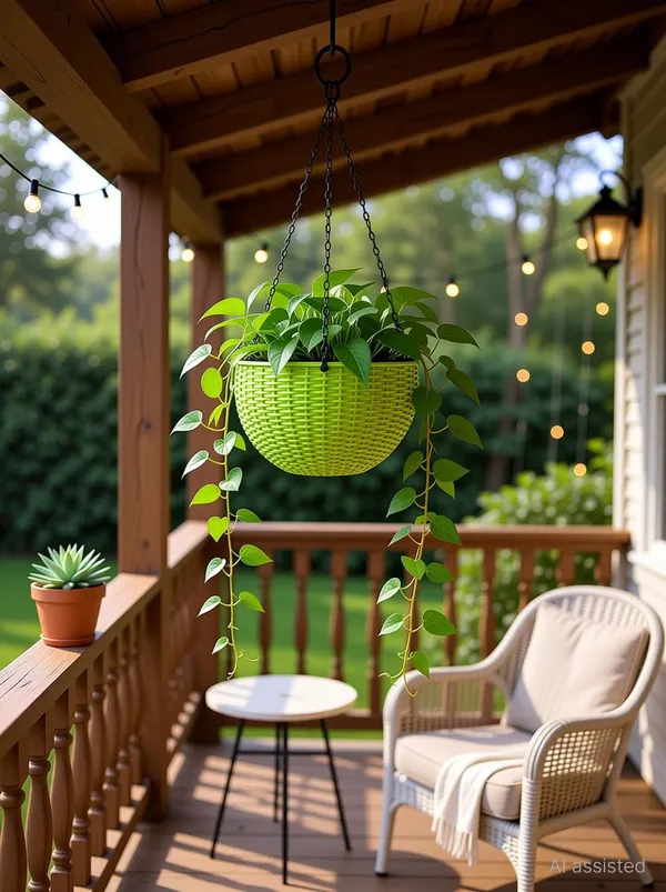 6inch_White_Round_Rattan_Woven_Plastic_Flower_Hanging_Plant_Plastic_Vase_(7_inch,_Multicolor)