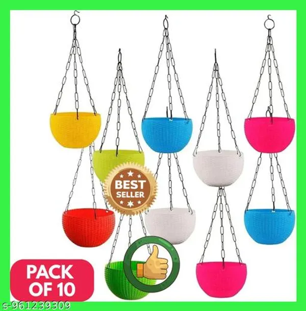 Pack_Of_10_Hanging_Pot_Multicolor_Pack_Of_10_With_Metal_Chain