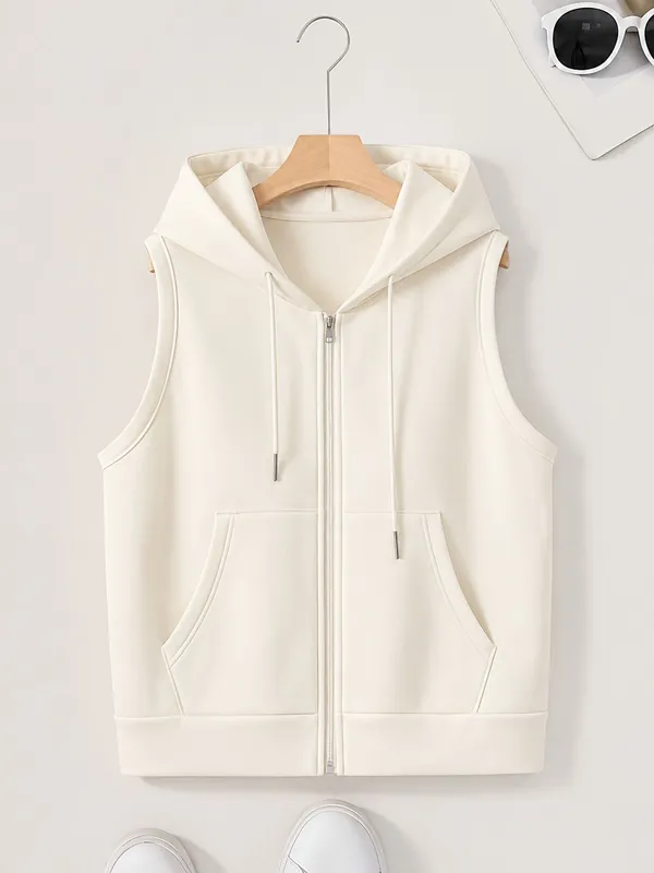 Tashreh_Sleeveless_Solid_Women_Jacket