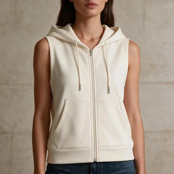 Tashreh_Sleeveless_Solid_Women_Jacket