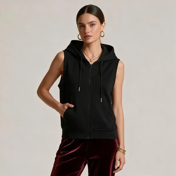 Tashreh_Sleeveless_Solid_Women_Jacket