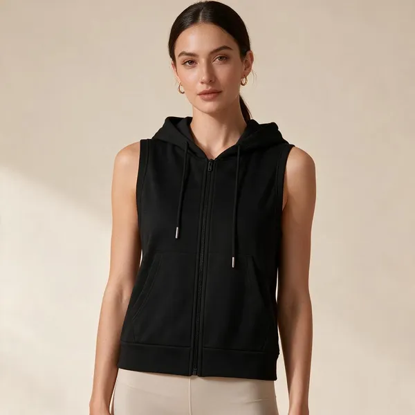 Tashreh_Sleeveless_Solid_Women_Jacket