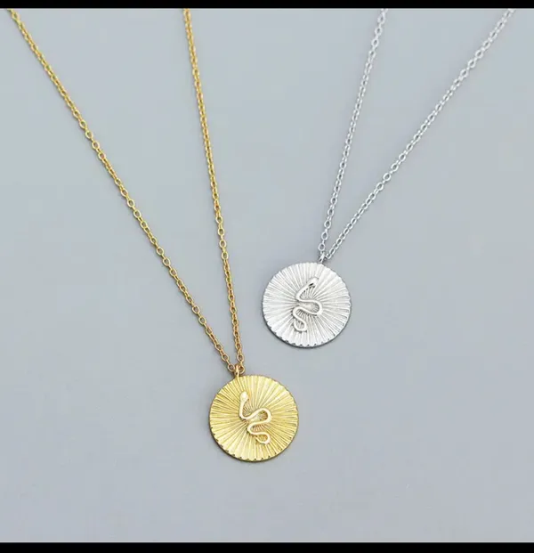 Gold__And_Silver_Alloy_Pendant_Necklace_For_Women