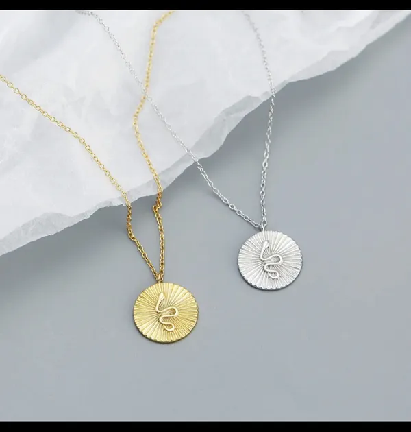 Gold__And_Silver_Alloy_Pendant_Necklace_For_Women