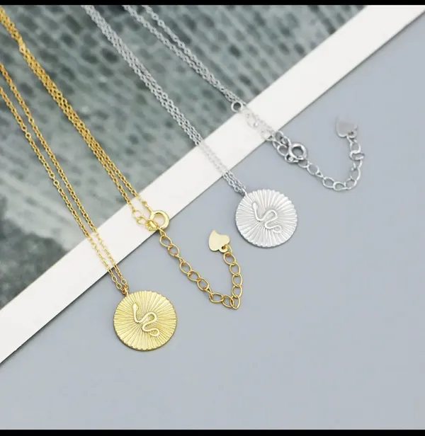 Gold__And_Silver_Alloy_Pendant_Necklace_For_Women