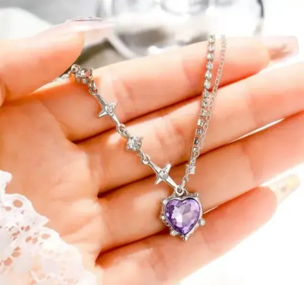 Silver_Alloy_Pendant_Necklace_Set_For_Women