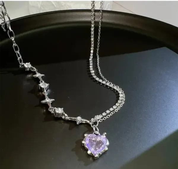 Silver_Alloy_Pendant_Necklace_Set_For_Women