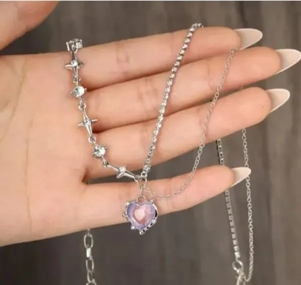 Silver_Alloy_Pendant_Necklace_Set_For_Women
