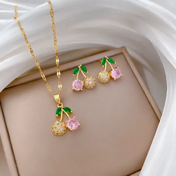 Gold_Alloy_Pendant_Necklace_Set_For_Women
