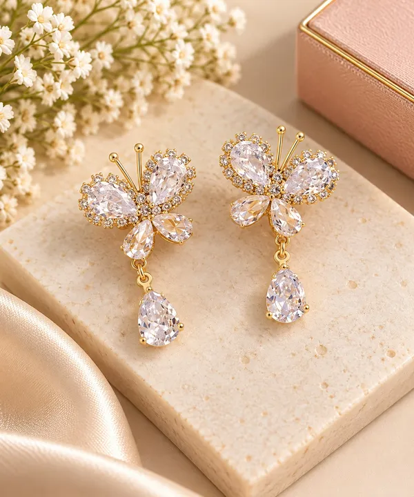 Elegant_Butterfly_Crystal_Drop_Earrings_For_Women_Gold_Tone_Butterfly_Design_With_Sparkling_Stones_Statement_Party_Festive_Fashion_Jewellery