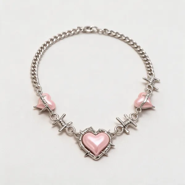 Silver_Alloy_Pendant_Necklace_Set_For_Women