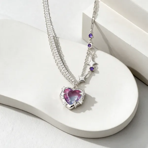 Silver_Alloy_Pendant_Necklace_Set_For_Women