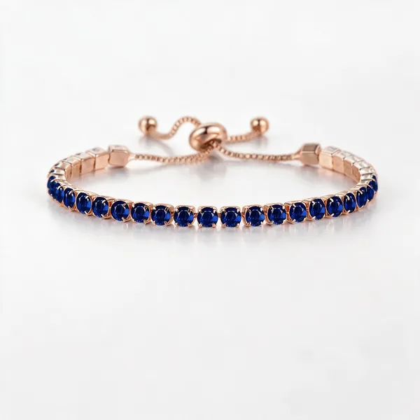 Gold_And_Blue__Alloy_Bracelet_For_Women_Pack_Of_2