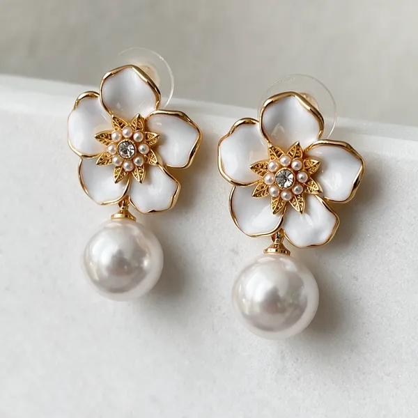 Gold_And_White_Alloy_Earrings_For_Women_Pack_Of_2