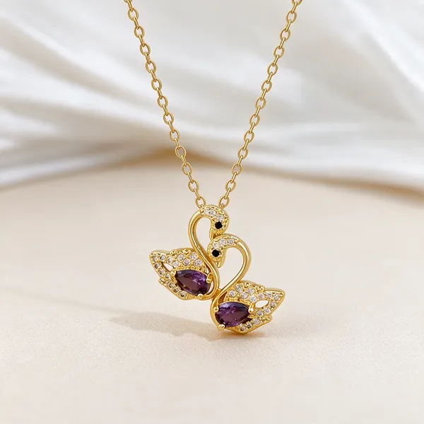 Gold_Alloy_Pendant_Necklace_Set_For_Women