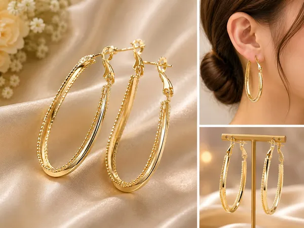 Elegant_Gold_Tone_Hoop_Earrings_For_Women_And_Girls_Long_Oval_Statement_Hoops_With_Delicate_Beaded_Edge_Detailing_Stylish_Minimalist_Dangle_Earrings_For_Party_Wedding_Festive_Office_And_Everyday_Fashion_Wear