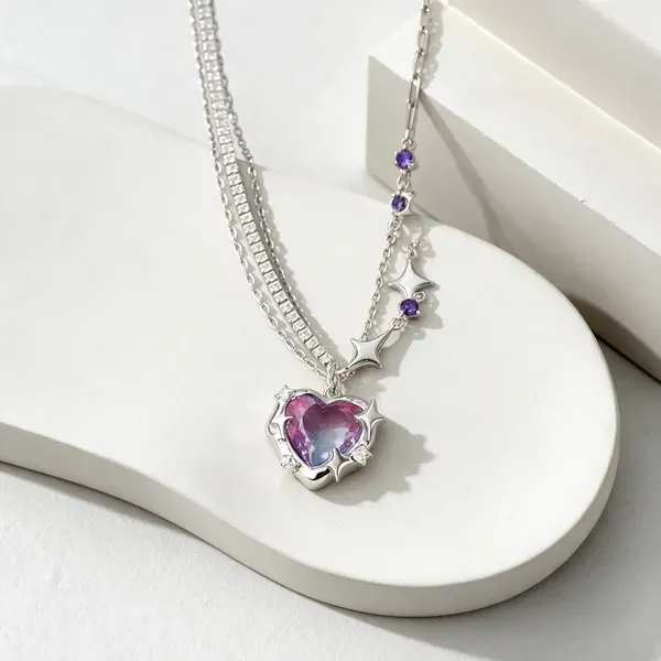 Silver_Alloy_Pendant_Necklace_Set_For_Women
