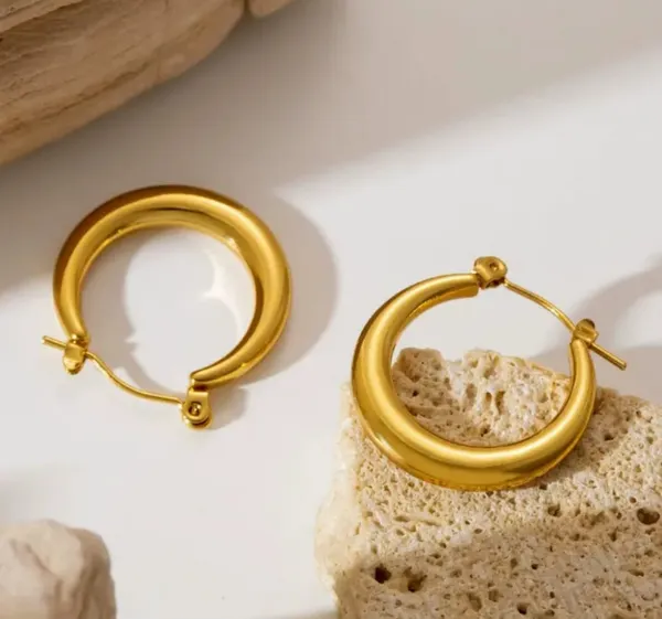 Elegant_Gold_Tone_Classic_Hoop_Earrings_For_Women_Smooth_Round_Circular_Statement_Jewellery_For_Party_Wedding_Festive_Ethnic_And_Everyday_Wear
