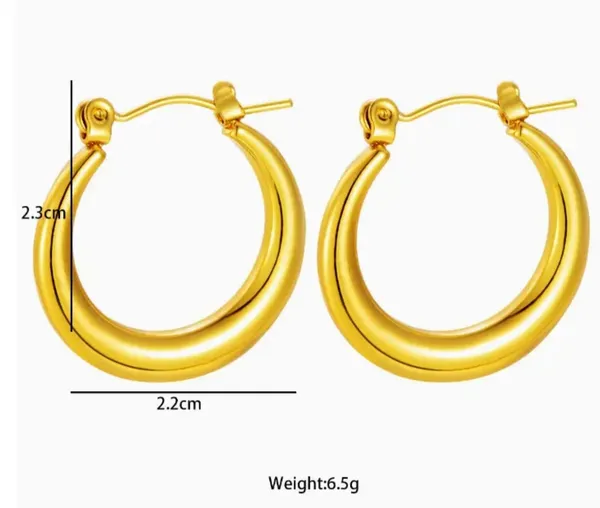 Elegant_Gold_Tone_Classic_Hoop_Earrings_For_Women_Smooth_Round_Circular_Statement_Jewellery_For_Party_Wedding_Festive_Ethnic_And_Everyday_Wear