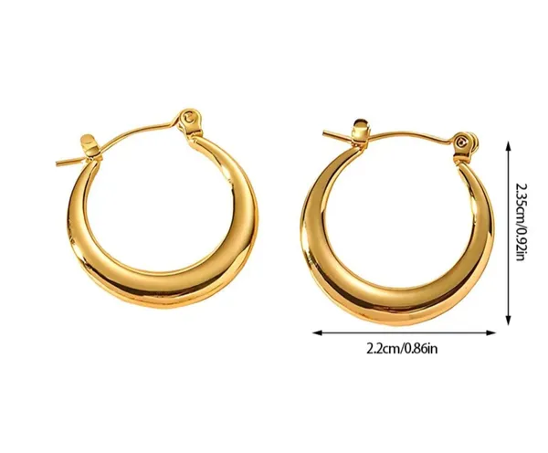 Elegant_Gold_Tone_Classic_Hoop_Earrings_For_Women_Smooth_Round_Circular_Statement_Jewellery_For_Party_Wedding_Festive_Ethnic_And_Everyday_Wear