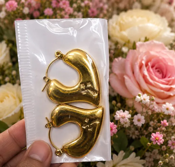 Gold_Tone_Heart_Hoop_Earrings_For_Women_Polished_Minimalist_Heart_Shape_Design_Trendy_Fashion_Jewellery_For_Party_Casual_Date_And_Everyday_Wear