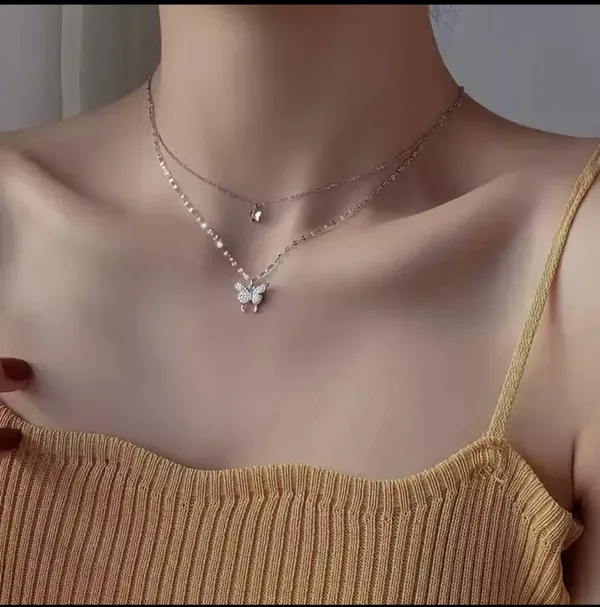 Silver_Butterfly_Layered_Necklace_Set_For_Women_Delicate_Chain_Pendant_For_Girls_Daily_Fashion_Accessories