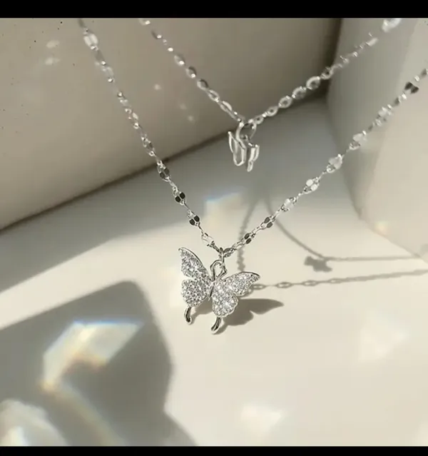 Silver_Butterfly_Layered_Necklace_Set_For_Women_Delicate_Chain_Pendant_For_Girls_Daily_Fashion_Accessories