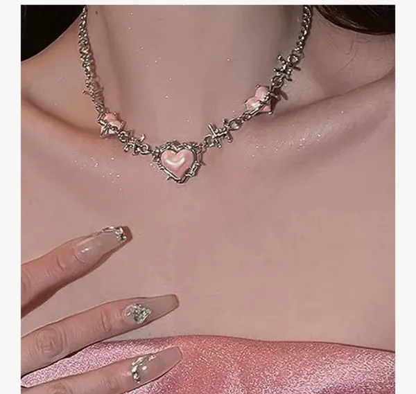 Silver_Alloy_Pendant_Necklace_Set_For_Women