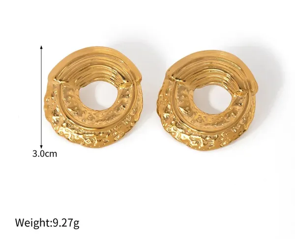 Elegant_Gold_Tone_Textured_Open_Circle_Stud_Earrings_For_Women_Ribbed_Geometric_Statement_Jewellery_For_Party_Wedding_Festive_And_Everyday_Wear