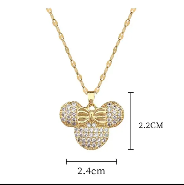 Gold_Plated_Mickey_Mouse_Necklace_For_Women_Girls_Pendant_Chain_For_Party_Gift_18_Inch_Fashion_Jewelry