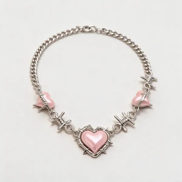 Silver_Alloy_Pendant_Necklace_Set_For_Women