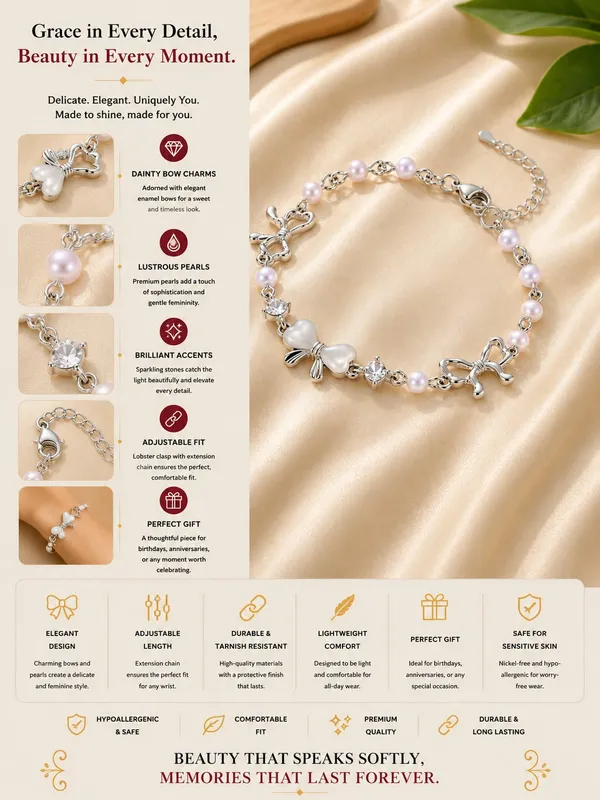 Elegant_Silver_Tone_Butterfly_Pearl_Bracelet_For_Women_With_White_Heart_Charms_Lustrous_Pearl_Beads_Sparkling_Crystal_Accents_And_Adjustable_Chain_Delicate_Fashion_Jewellery_For_Party_Casual_Festive_And_Everyday_Wear
