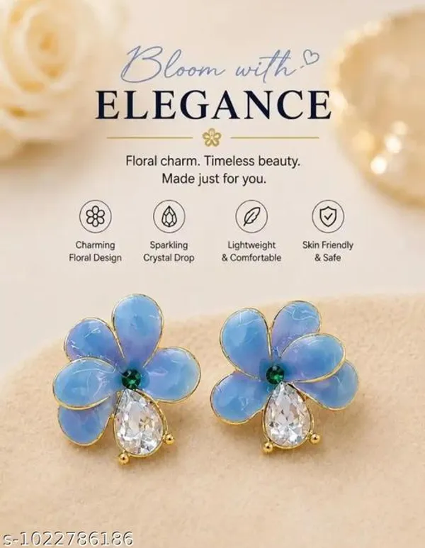 Blue_And_White_Alloy_Earrings_For_Women_Pack_Of_2