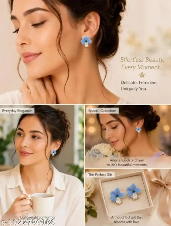 Blue_And_White_Alloy_Earrings_For_Women_Pack_Of_2
