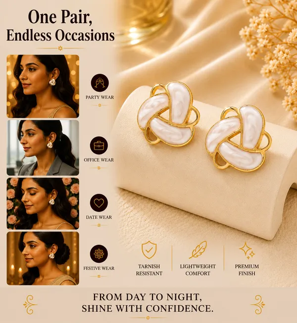 Elegant_White_Enamel_Geometric_Stud_Earrings_For_Women_Gold_Tone_Contemporary_Statement_Earrings_Stylish_Fashion_Jewellery_For_Party_Office_Festive_And_Everyday_Wear