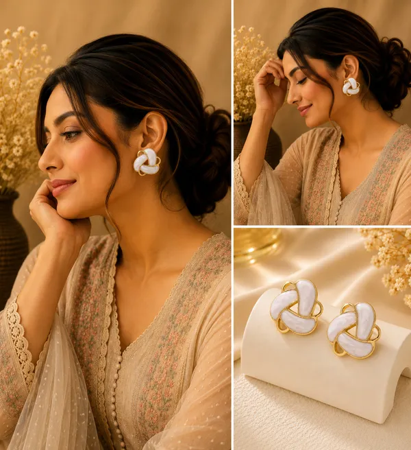 Elegant_White_Enamel_Geometric_Stud_Earrings_For_Women_Gold_Tone_Contemporary_Statement_Earrings_Stylish_Fashion_Jewellery_For_Party_Office_Festive_And_Everyday_Wear