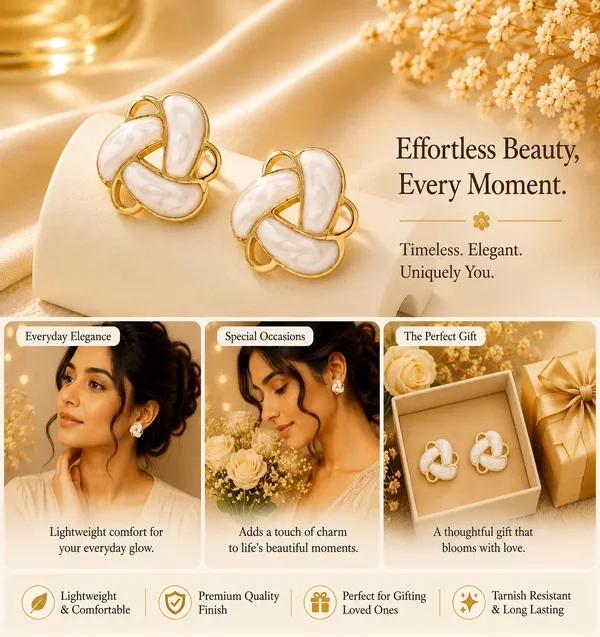 Elegant_White_Enamel_Geometric_Stud_Earrings_For_Women_Gold_Tone_Contemporary_Statement_Earrings_Stylish_Fashion_Jewellery_For_Party_Office_Festive_And_Everyday_Wear