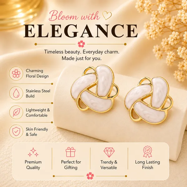 Elegant_White_Enamel_Geometric_Stud_Earrings_For_Women_Gold_Tone_Contemporary_Statement_Earrings_Stylish_Fashion_Jewellery_For_Party_Office_Festive_And_Everyday_Wear