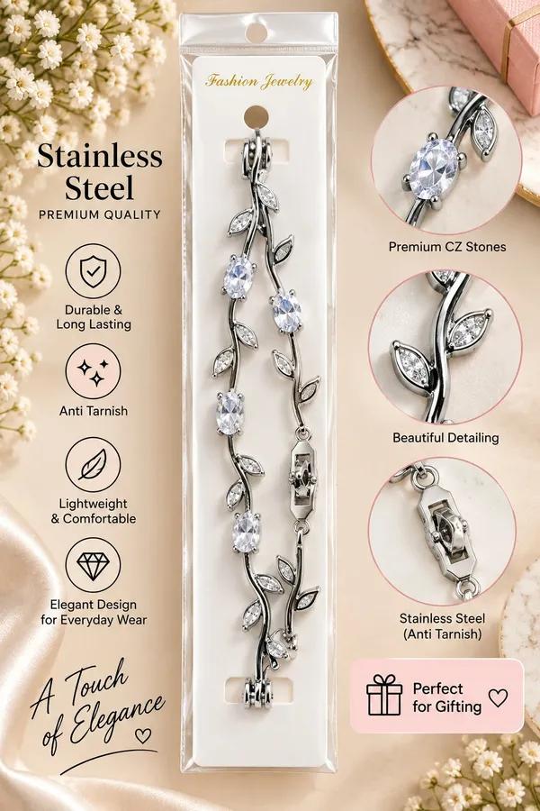 Elegant_Silver_Tone_Leaf_Vine_Bracelet_For_Women_With_Sparkling_Clear_Oval_Crystals_And_Delicate_Leaf_Accents_Nature_Inspired_Statement_Fashion_Jewellery_For_Party_Wedding_Festive_And_Everyday_Wear
