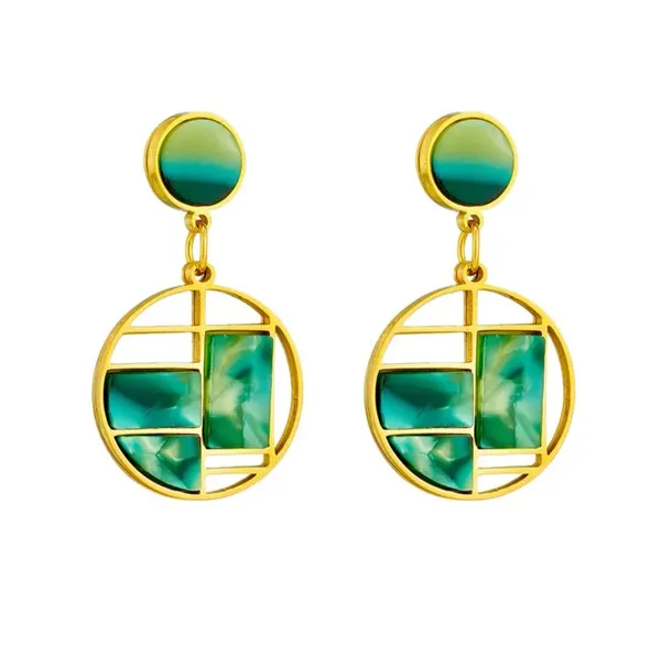 Elegant_Green_Marble_Stone_Gold_Tone_Geometric_Round_Drop_Earrings_For_Women_Stylish_Statement_Jewellery_For_Party_Festive_Wedding_And_Everyday_Wear