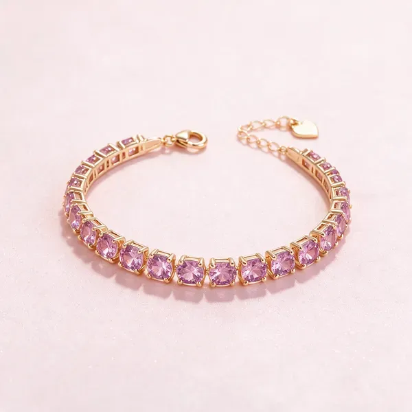 Gold_And_Purple_Alloy_Bracelet_For_Women
