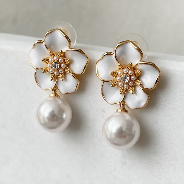 Gold_And_White_Alloy_Earrings_For_Women_Pack_Of_2