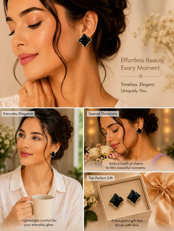 Elegant_Black_Enamel_Square_Stud_Earrings_For_Women_Gold_Tone_Geometric_Statement_Design_Stylish_Stainless_Steel_Fashion_Jewellery_For_Party_Office_Festive_And_Everyday_Wear