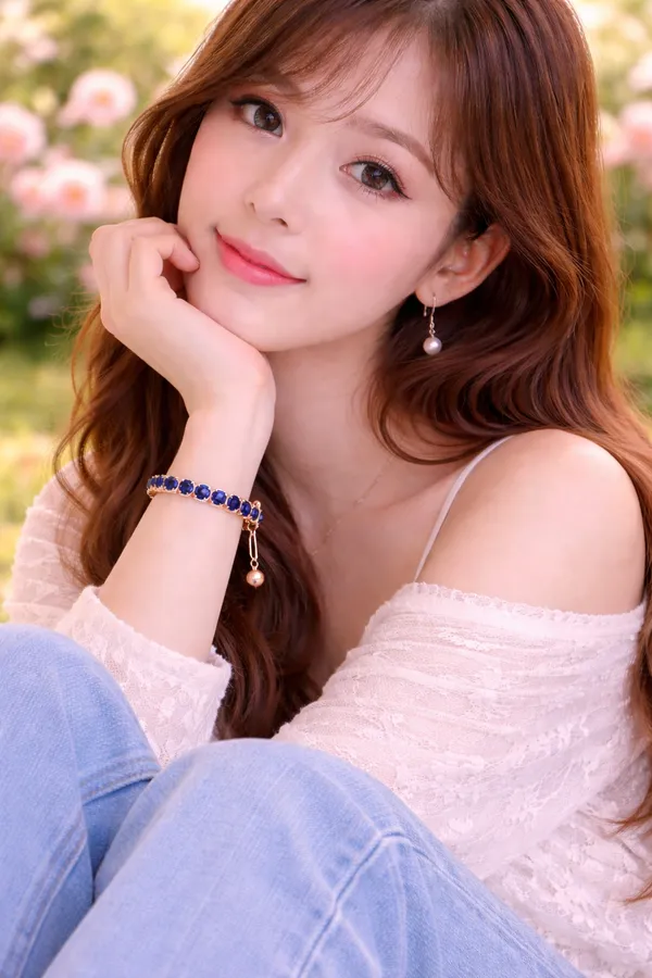 Gold_And_Blue__Alloy_Bracelet_For_Women_Pack_Of_2