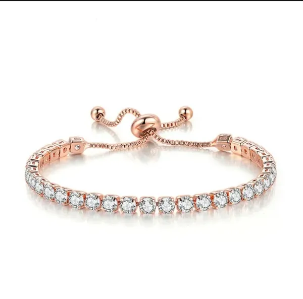 Gold__And_White_Alloy_Bracelet_For_Women