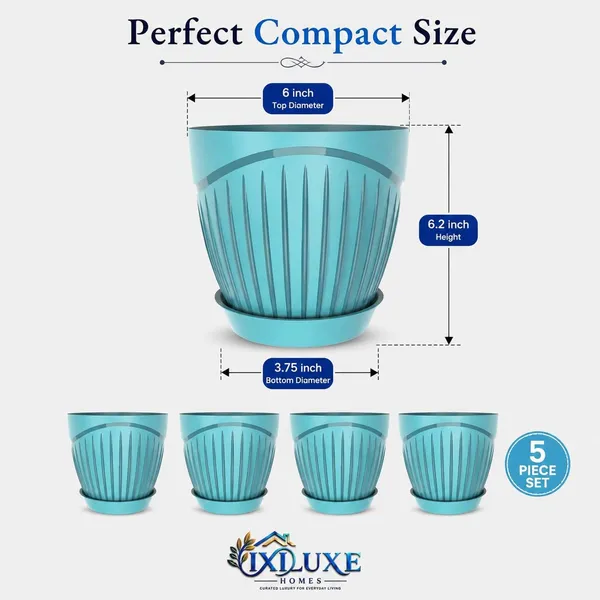 Plastic_Flower_Pot_With_Drain_Tray