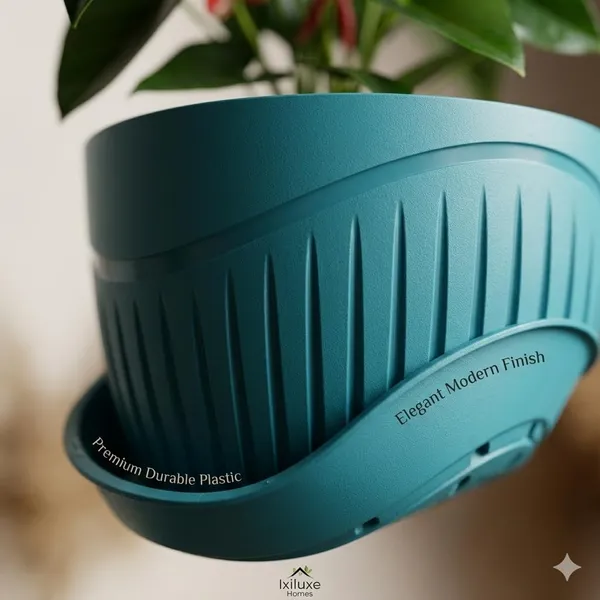 Plastic_Flower_Pot_With_Drain_Tray