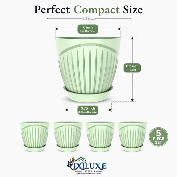 Plastic_Flower_Pot_With_Drain_Tray