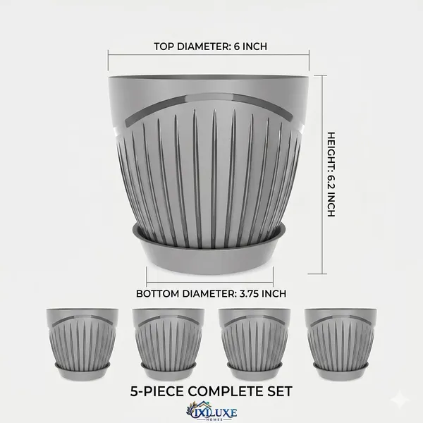 Plastic_Flower_Pot_With_Drain_Tray