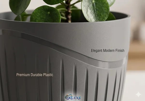 Plastic_Flower_Pot_With_Drain_Tray